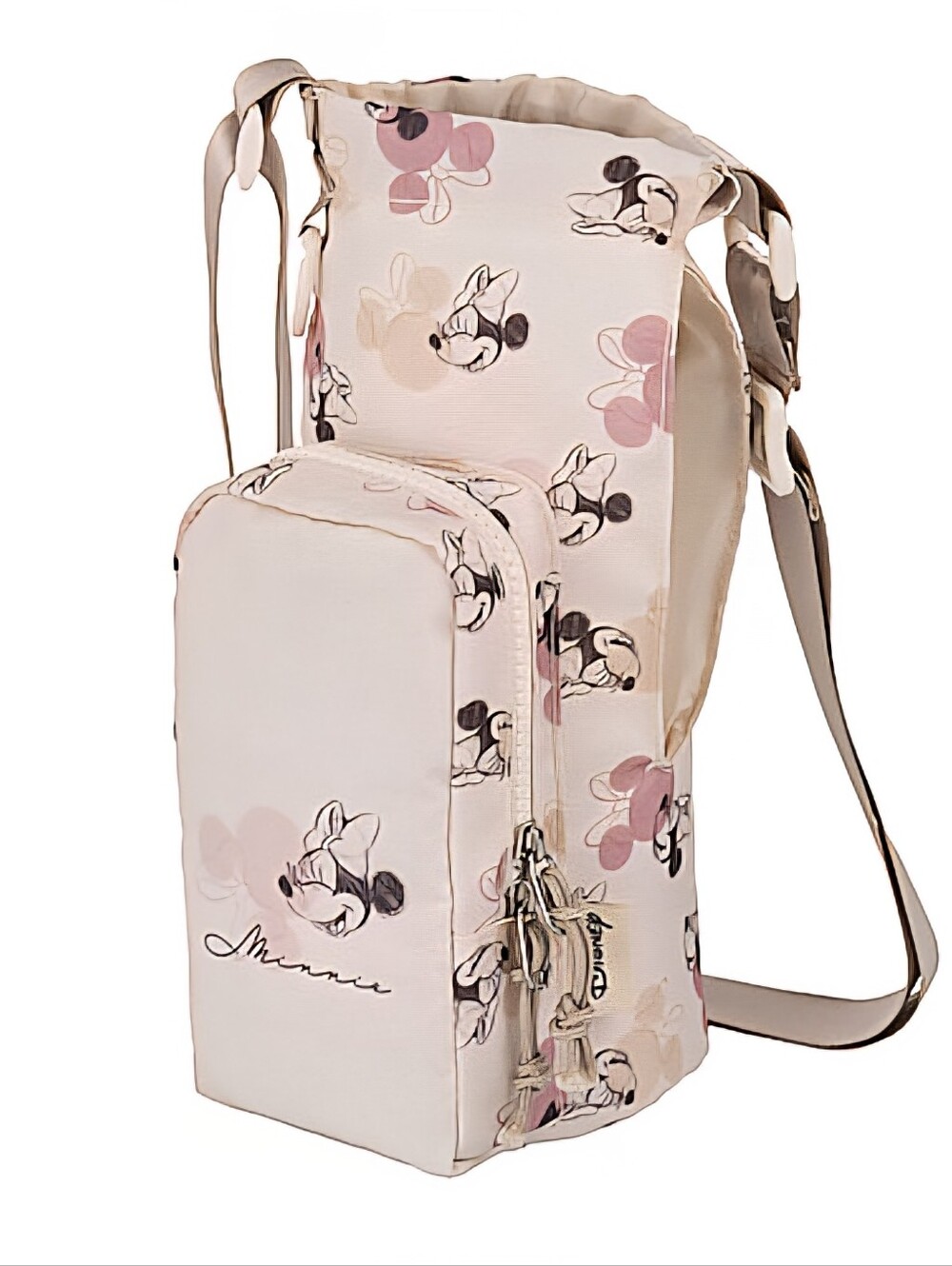 NWT! Disney Minnie Mouse Water Bottle Tumbler Tote bag 40 Oz Crossbody